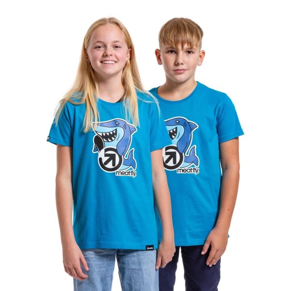 Detské tričko Meatfly Sharky modrá