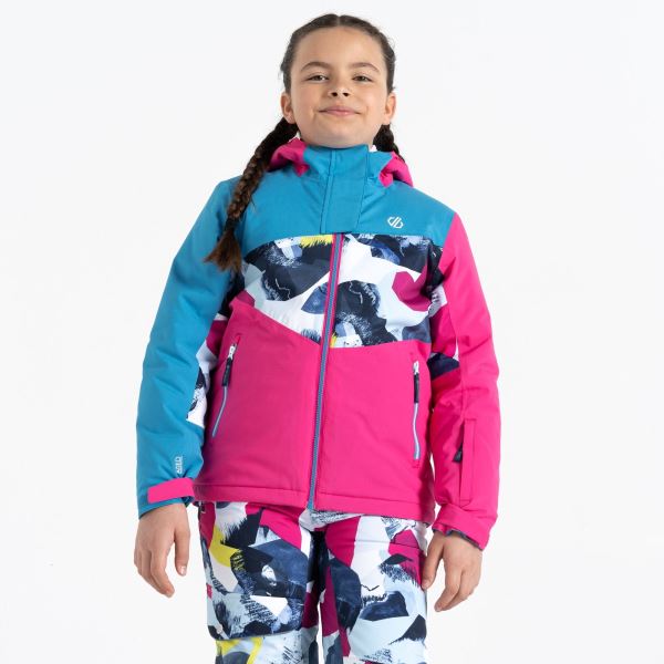 Detská zimná bunda Dare2b HUMOUR II ružová/modrá