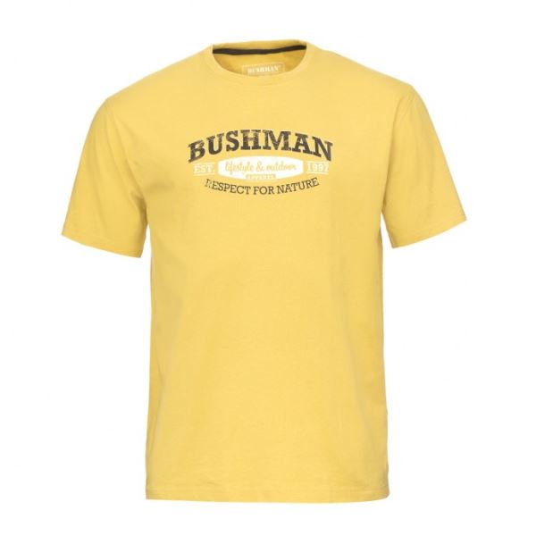 Pánske tričko BUSHMAN OAKHURST žltá