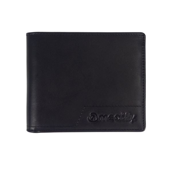 Kožená peňaženka Meatfly Eliot Premium čierna