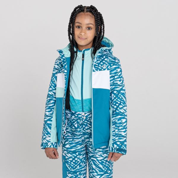 Detská zimná bunda Dare2b HUMOUR modrá/tyrkysová