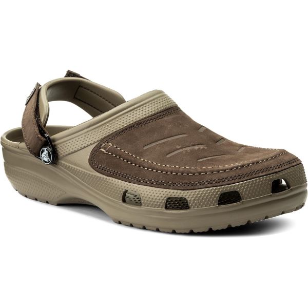 Pánske topánky Crocs Yukon Vista Clog svetlo hnedá / khaki
