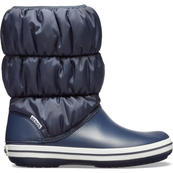 Dámske zimné topánky Crocs WINTER PUFF Boot tmavo modrá / biela