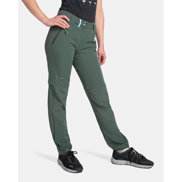 Dámske outdoorové nohavice Kilpi HOSIO-W tmavo zelená