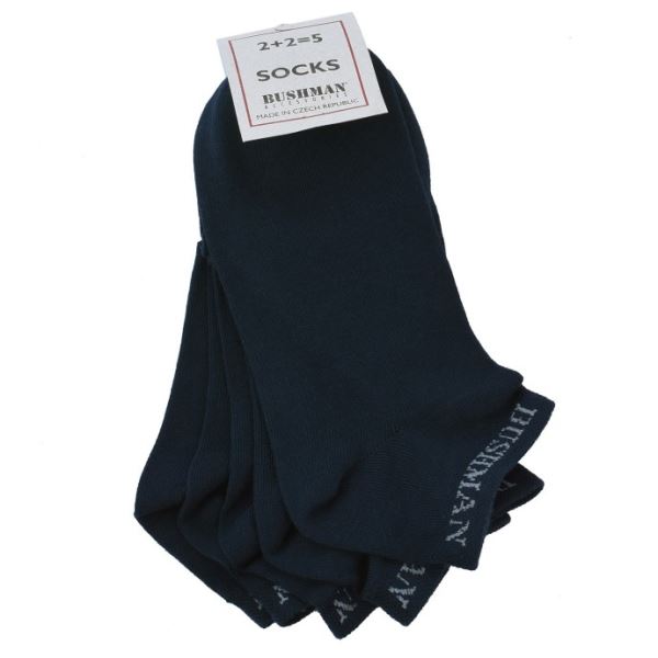 Unisex ponožky BUSHMAN FLAT SET 2,5 čierna
