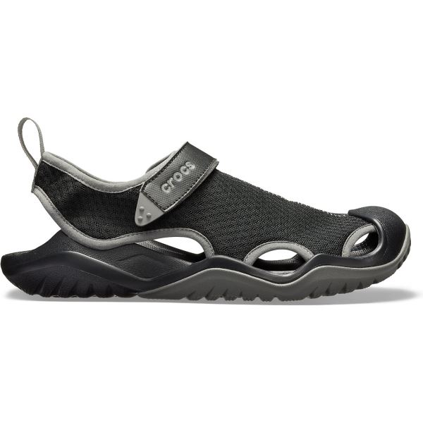 Pánske topánky Crocs Swiftwater Mesh Deck Sandal čierna
