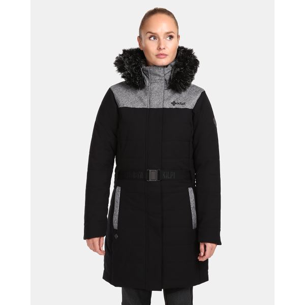 Dámsky zateplený zimný kabát Kilpi KETRINA-W čierna