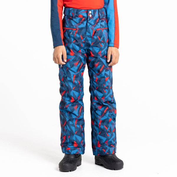 Detské zimné lyžiarske nohavice Dare2b TIMEOUT II tmavo modrá/červená