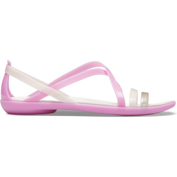 Dámske sandále Crocs Isabella Strappy Sandal ružová / biela