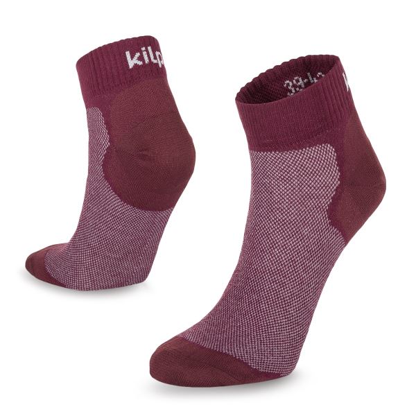 Unisex bežecké ponožky Kilpi MINIMIS-U tmavo červená