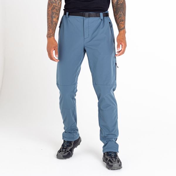 Pánske nohavice Dare2b TUNED IN PRO modrošedá - predĺžená dĺžka