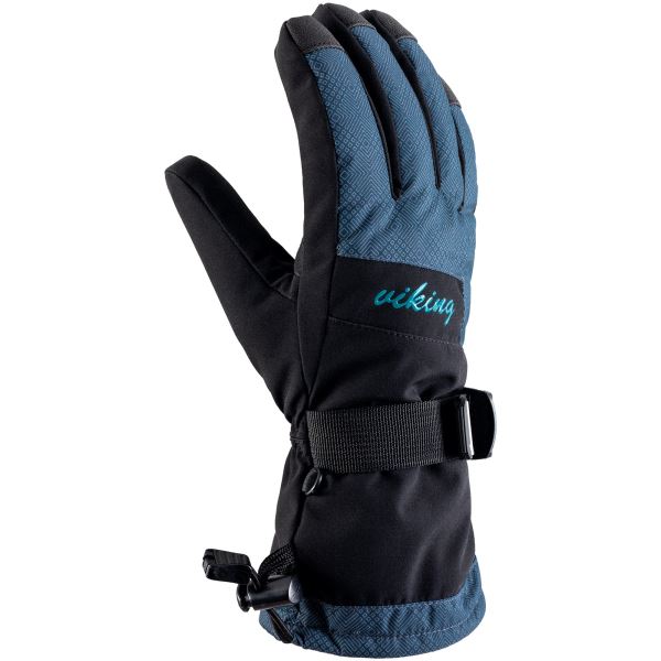 Dámske lyžiarske rukavice Viking Tanuka čierna/modrá