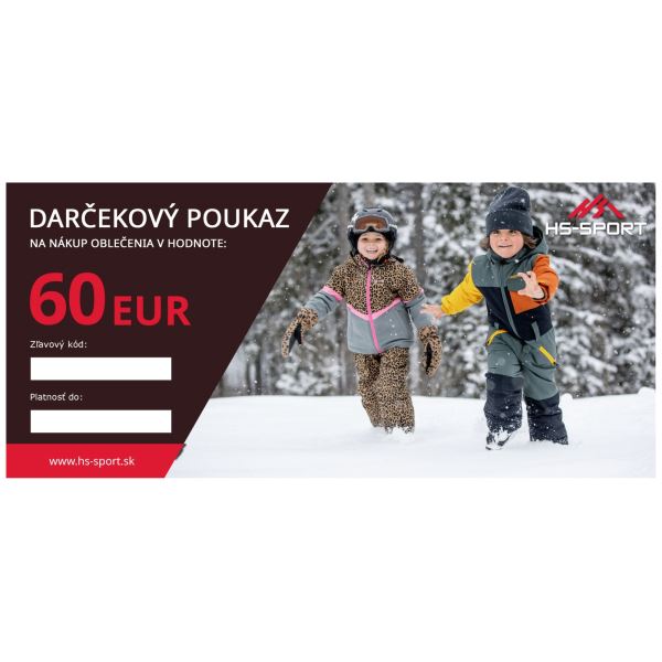 Darčekový poukaz v hodnote 60 EUR - ONLINE