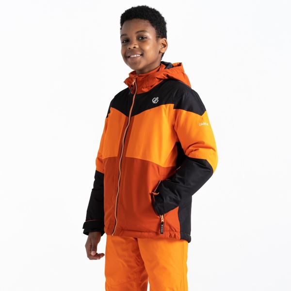 Detská zimná bunda Dare2b SLUSH čierna/oranžová