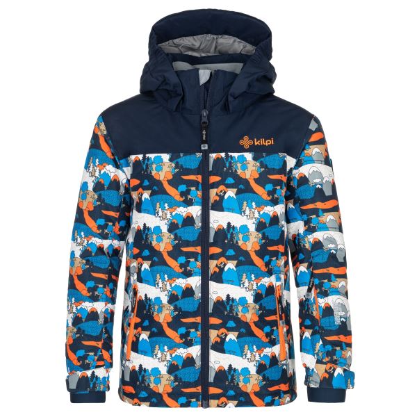 Detská zimná bunda Kilpi ATENI-JB tmavo modrá