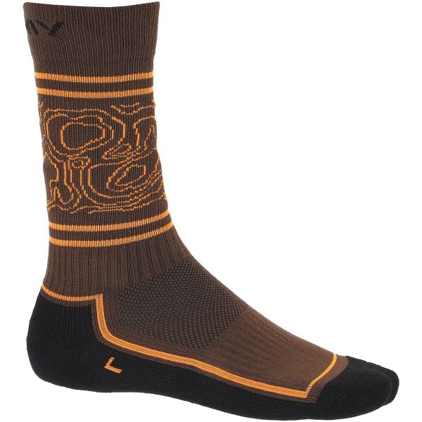Pánske ponožky Viking Boosocks Heavy Man hnedá/oranžová