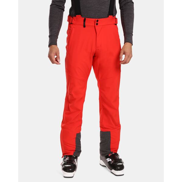 Pánske softshellové lyžiarske nohavice Kilpi RHEA-M červená
