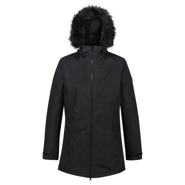 Dámsky zimný kabát Regatta umývala čierna