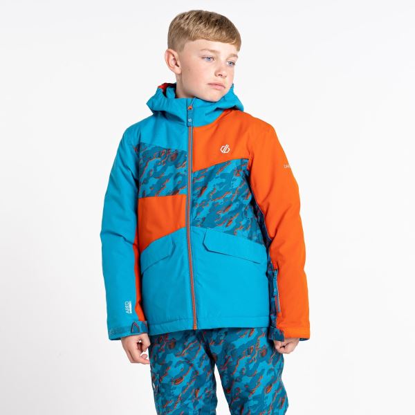 Detská zimná bunda Dare2b GLEE II modrá/oranžová