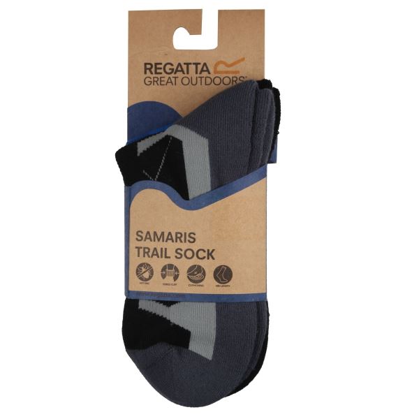Pánske ponožky Regatta OUTDOOR sivá / čierna