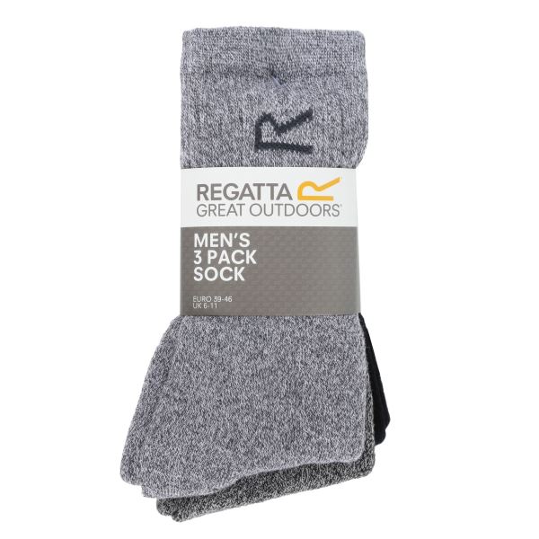 Pánske ponožky Regatta BOX šedá 39-46