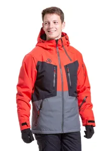 Pánska SNB & SKI bunda Meatfly Cronos červená/sivá Pánska SNB & SKI bunda Meatfly Cronos červená/sivá