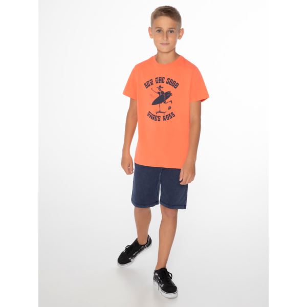 Chlapčenské bavlnené tričko PROTEST JURIEN oranžová