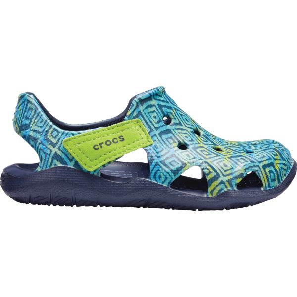 Detské topánky Crocs SWIFTWATER WAVE modrá / zelená