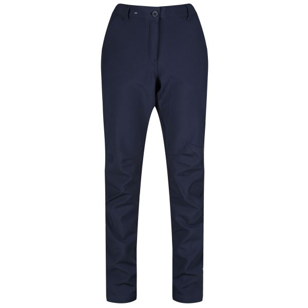 Dámske softshellové nohavice Regatta FENTON tmavo modrá - skrátená dĺžka