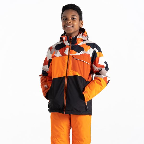 Detská zimná lyžiarska bunda Dare2b TRAVERSE oranžová/čierna