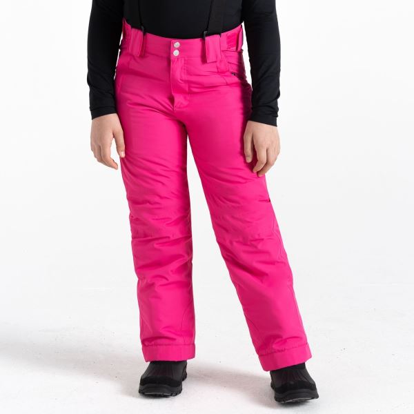 Detské zimné lyžiarske nohavice Dare2b MOTIVE tmavo ružová