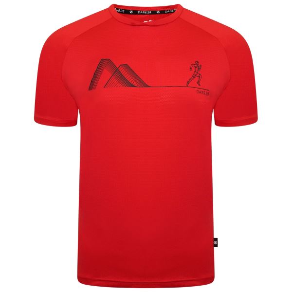 Pánske funkčné tričko Dare2b RIGHTEOUS III červená