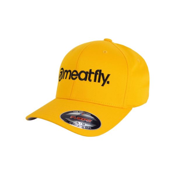 Šiltovka Meatfly Brand Flexfit žltá