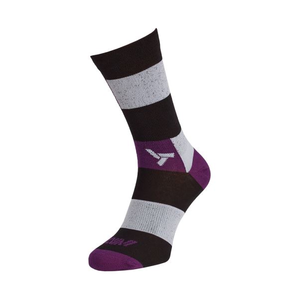 Unisex cyklo ponožky Silvini Bardiga čierna/fialová