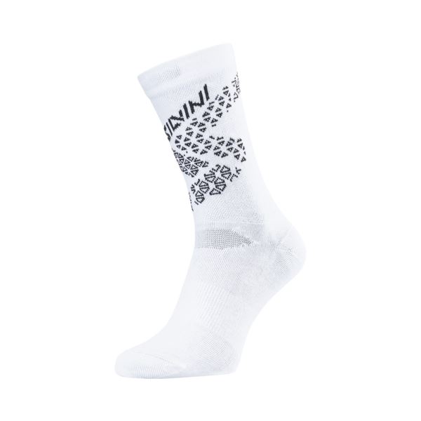 Unisex cyklo ponožky Silvini Bardiga biela/čierna