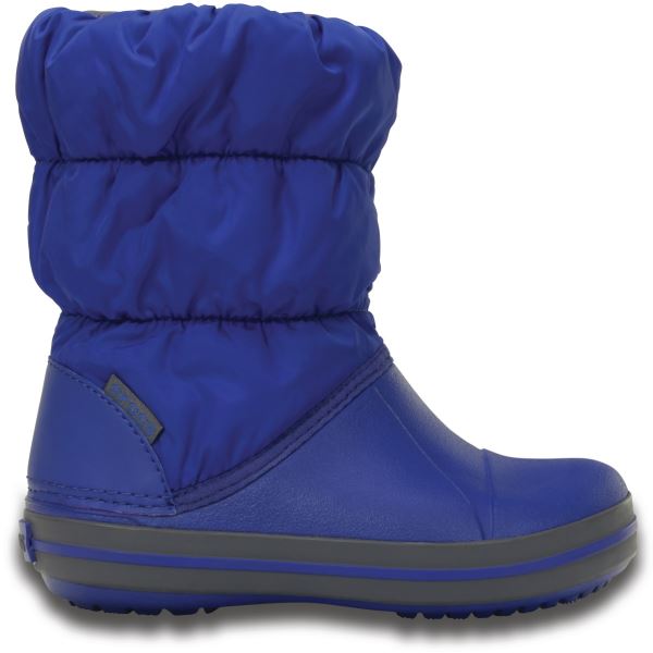 Detské zimné topánky Crocs WINTER PUFF modrá/sivá