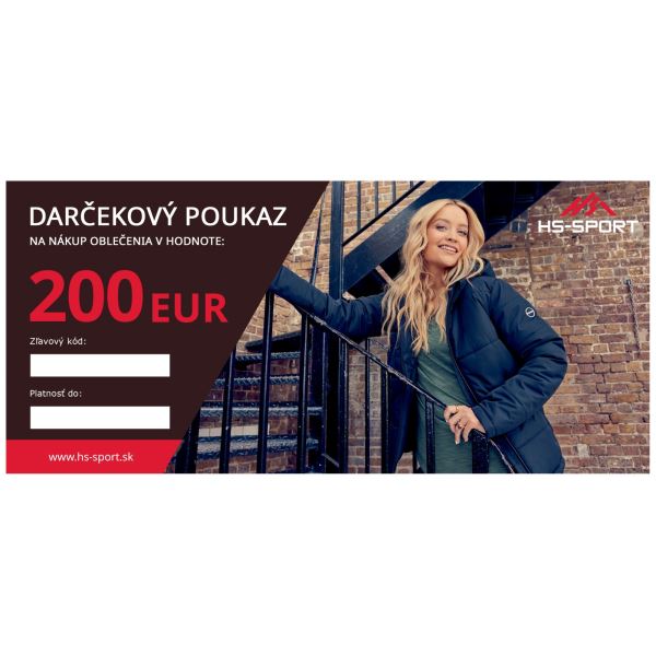 Darčekový poukaz v hodnote 200 EUR - ONLINE