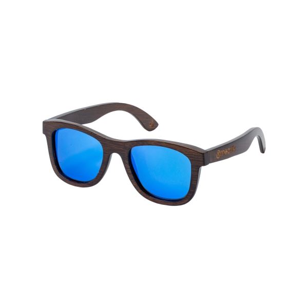 Slnečné okuliare Meatfly Bamboo tmavo modrá