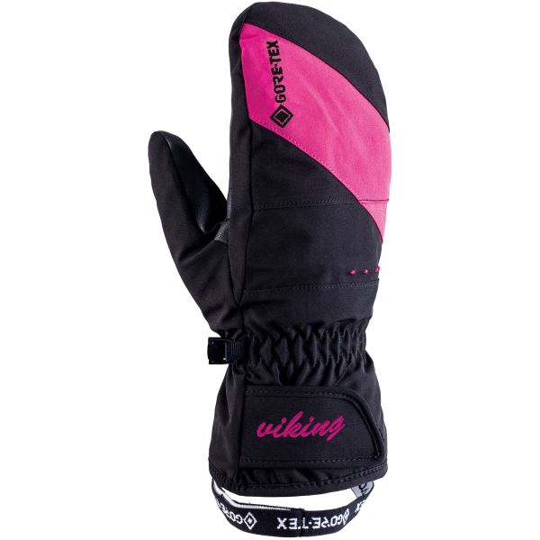 Dámske lyžiarske palčiaky Viking SHERPA GTX čierna/ružová