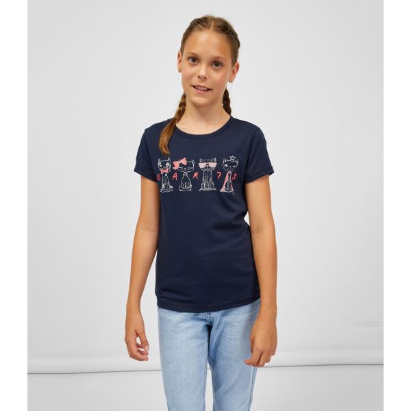 Dievčenské tričko AXILL SAM 73 modrá