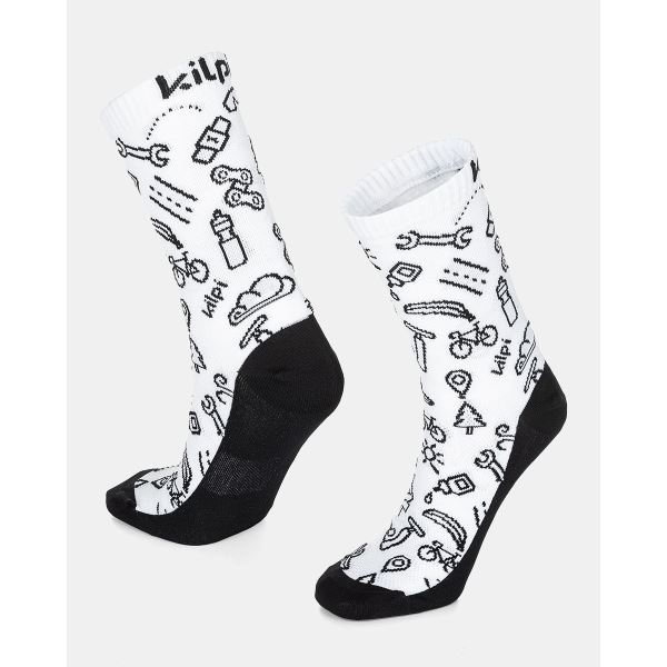 Unisex športové ponožky Kilpi FINISHER-U biela