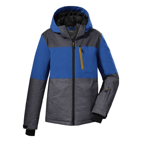 Chlapčenská zimná bunda Killtec 181 sivá/tmavo modrá