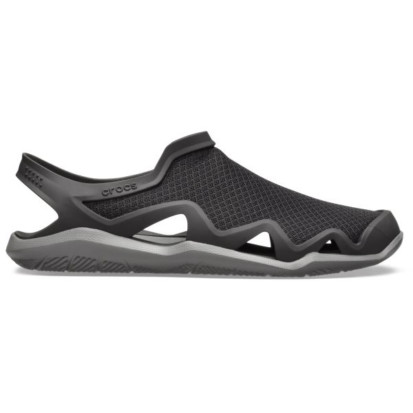 Pánske topánky Crocs Swiftwater Mesh Wave M čierna / sivá