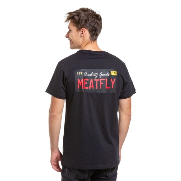 Pánske tričko Meatfly Plate čierna