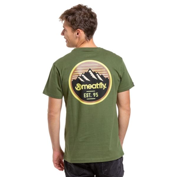Pánske tričko Meatfly Peaky zelená