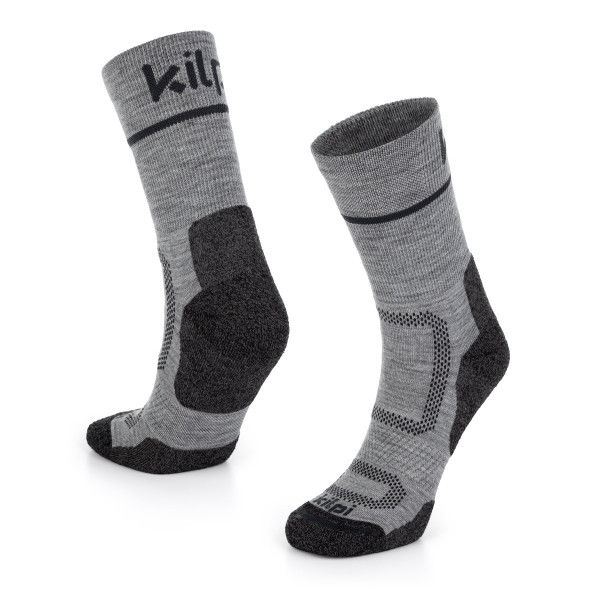 Športové vysoké merino ponožky Kilpi STEYR-U tmavo šedá