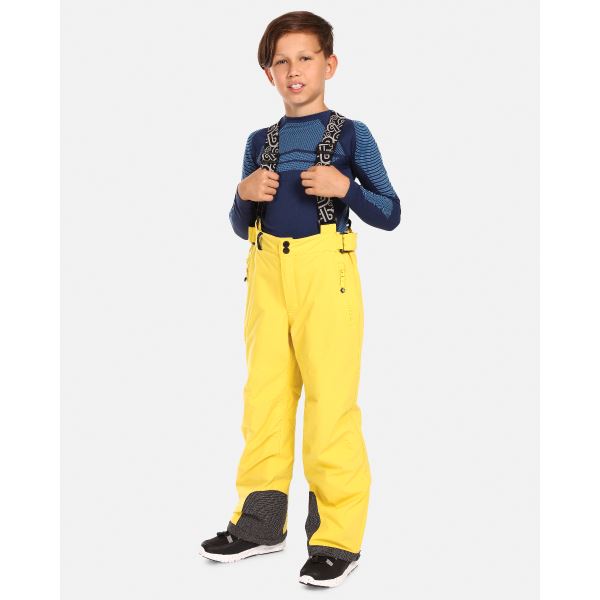 Detské lyžiarske nohavice Kilpi MIMAS-J žltá