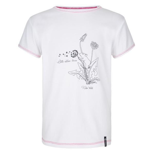 Dievčenské bavlnené tričko Kilpi AVIO-JG bílá