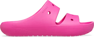 Detské šľapky Crocs CLASSIC V2 ružová Detské šľapky Crocs CLASSIC V2 ružová