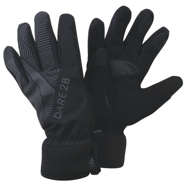 Unisex rukavice Dare2b LIGHTSOME čierna